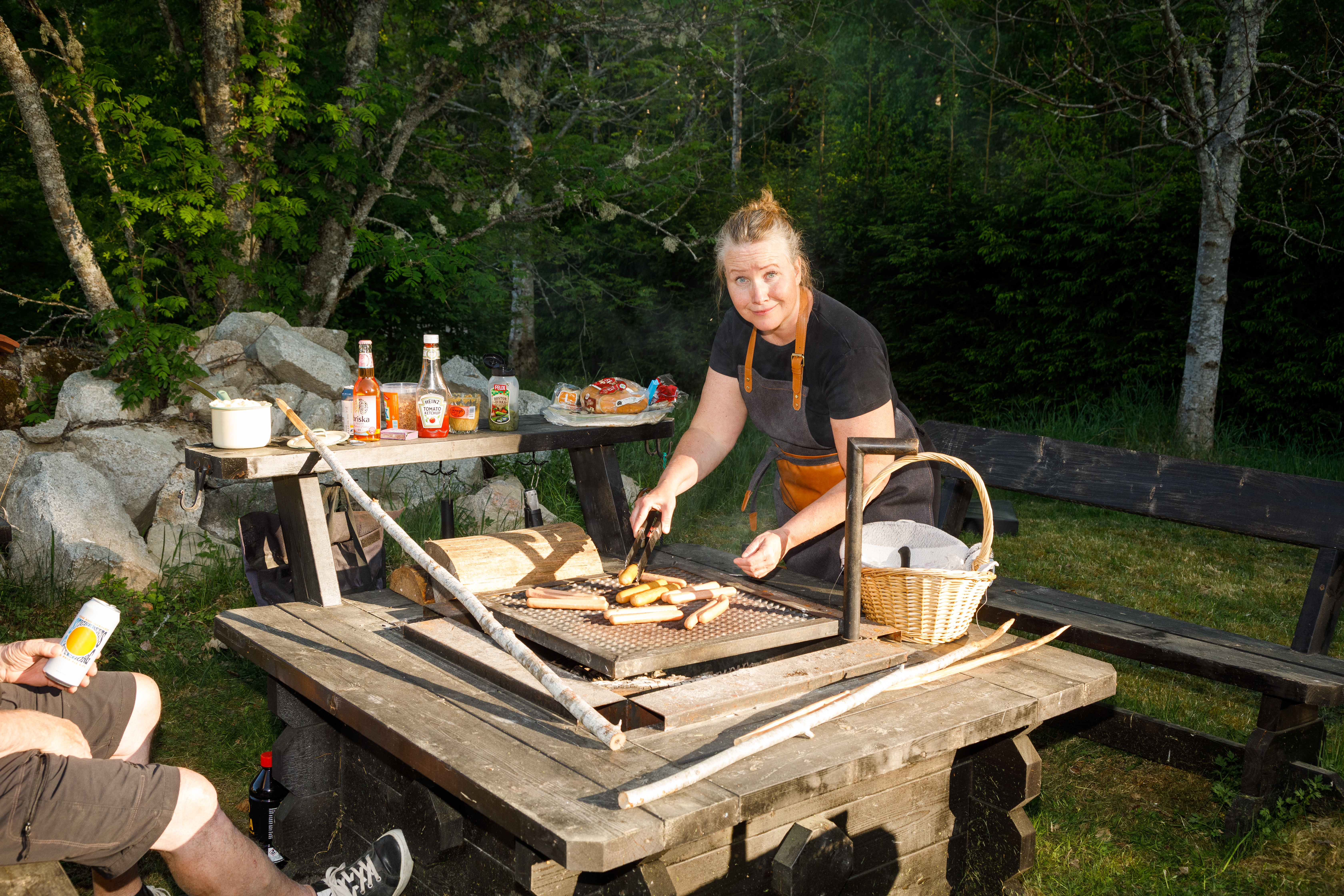 Gårdens matmor är grillmästare